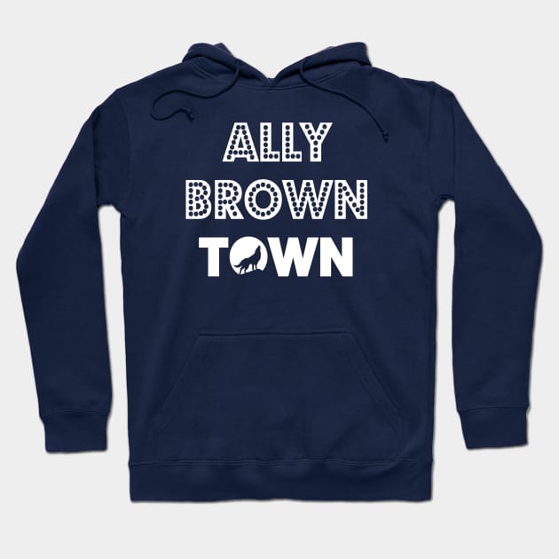 ALLY BROWN TOWN (official) - WHITE Hoodie by AllyBrownTown